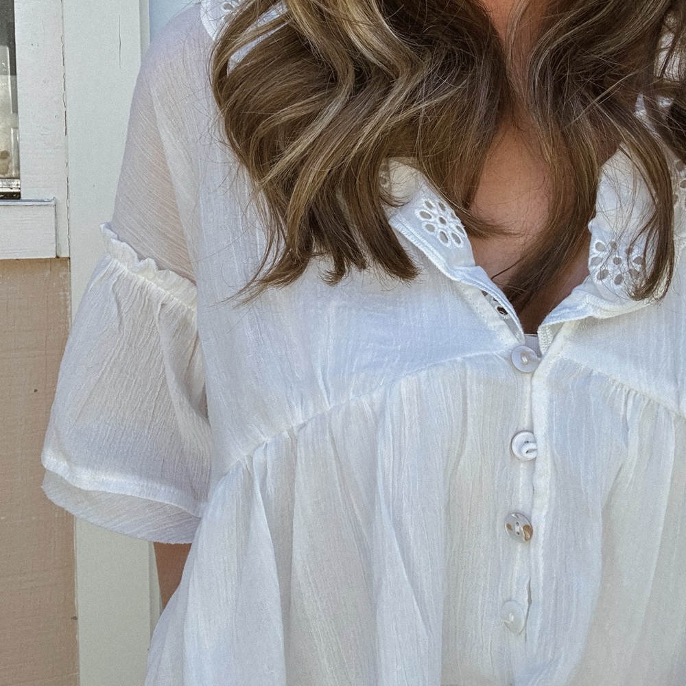 CJLA Eyelet Blouse - Picture 4 of 9